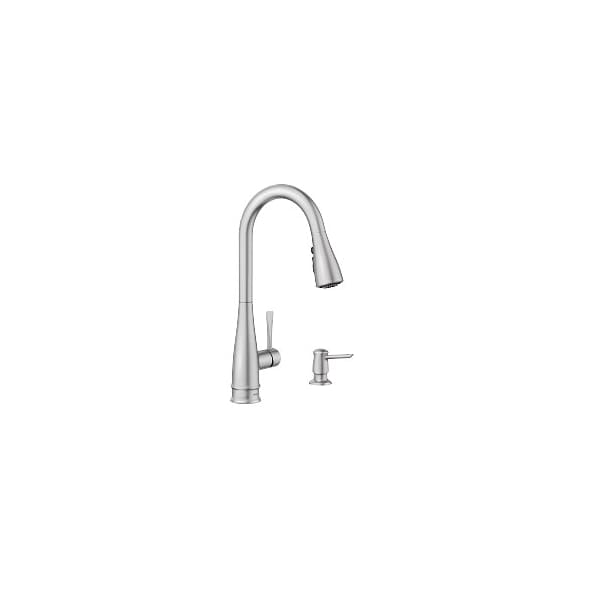 Birchfield One-Handle High Arc Pulldown Kitchen Faucet in Spot Resist Stainless